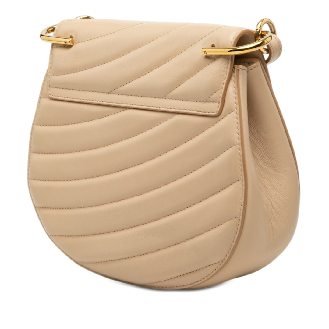 Chloé Small Matelassé Cuir Drew Bijou Sac porté croisé