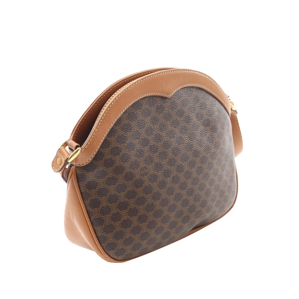 Macadam Coated Canvas Crossbody Brown - Gaby Paris