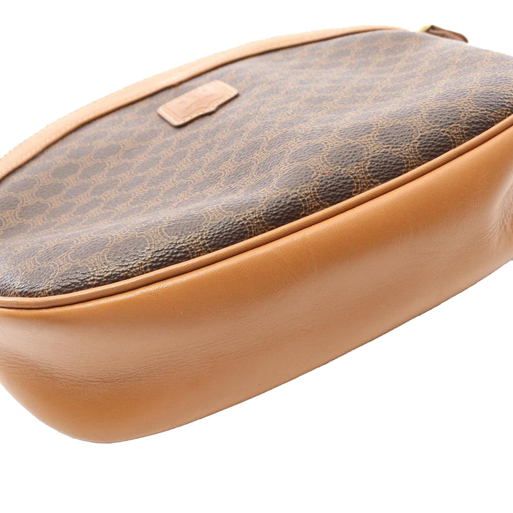 Macadam Coated Canvas Crossbody Brown - Gaby Paris