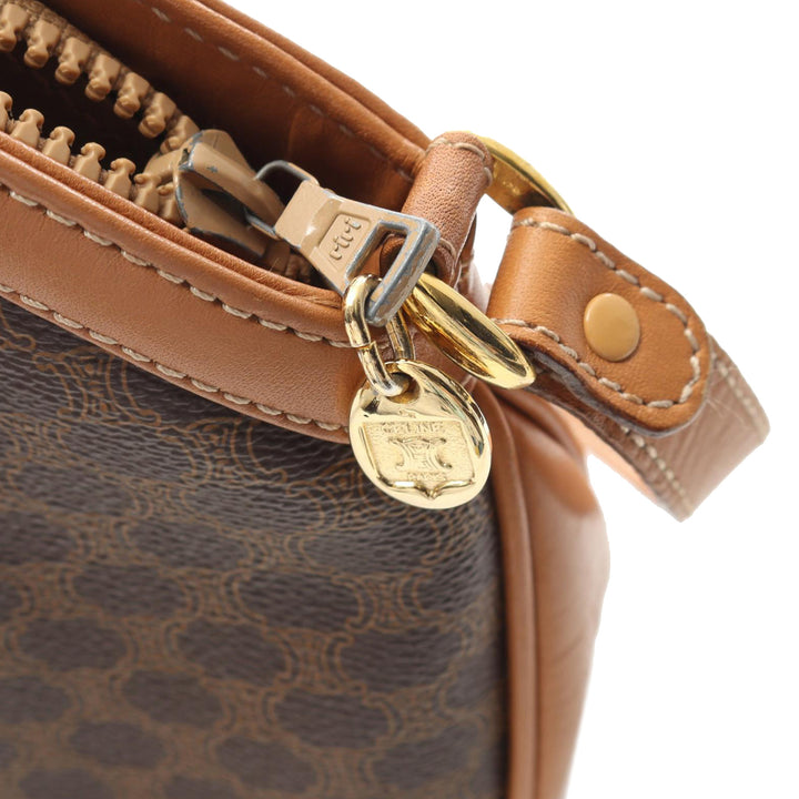 Macadam Coated Canvas Crossbody Brown - Gaby Paris