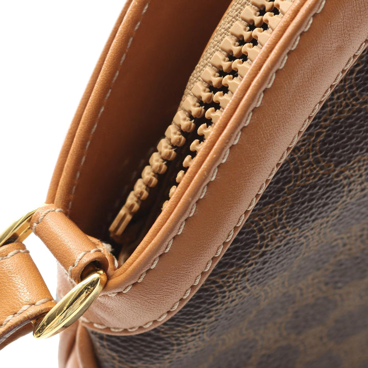 Macadam Coated Canvas Crossbody Brown - Gaby Paris