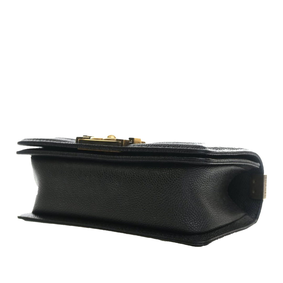 Chanel Small Matelassé Caviar Boy à rabat