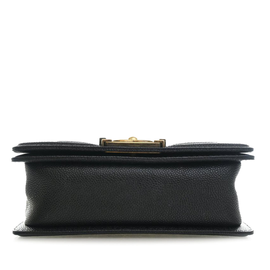 Chanel Small Matelassé Caviar Boy à rabat