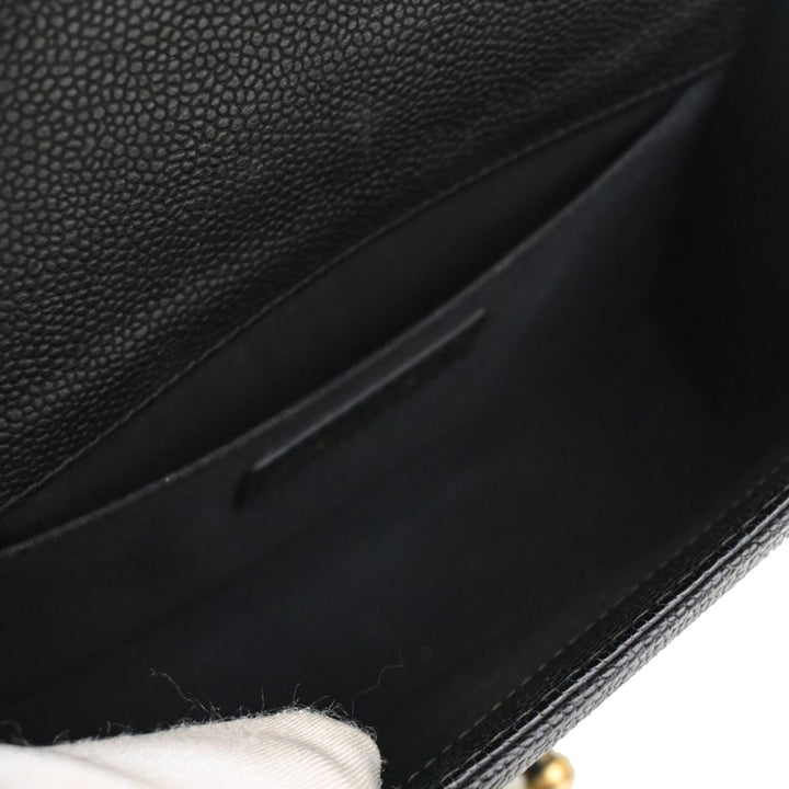 Chanel Small Matelassé Caviar Boy à rabat