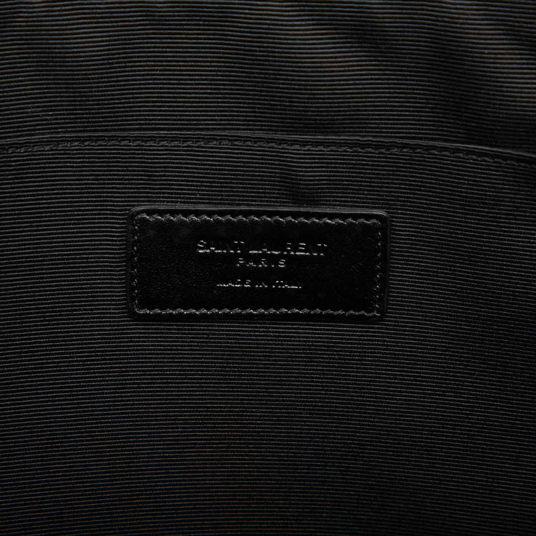 Saint Laurent Croc embossé Document Étui Noir – vue 5 – GABY PARIS