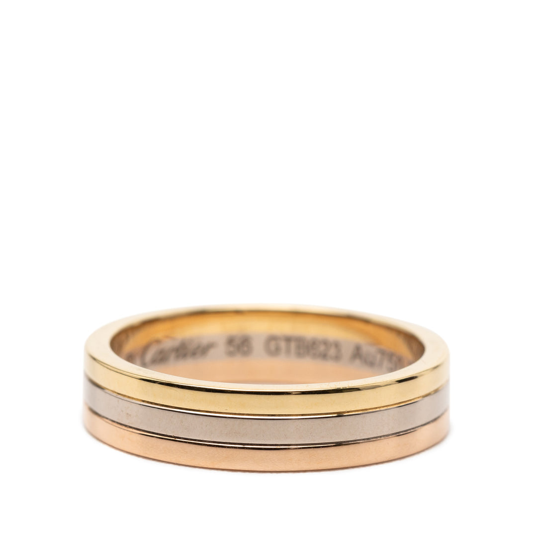 Cartier 18K Tricolor Vendome Louis Cartier Wedding Band – GABY PARIS Authentique