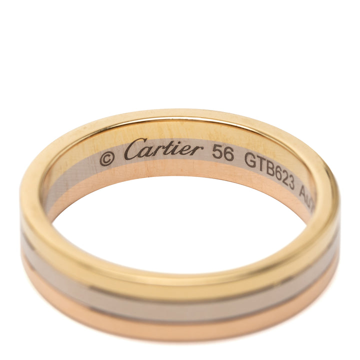 Cartier 18K Tricolor Vendome Louis Cartier Wedding Band – GABY PARIS Authentique