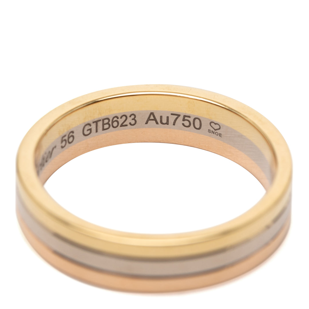 Cartier 18K Tricolor Vendome Louis Cartier Wedding Band – GABY PARIS Authentique