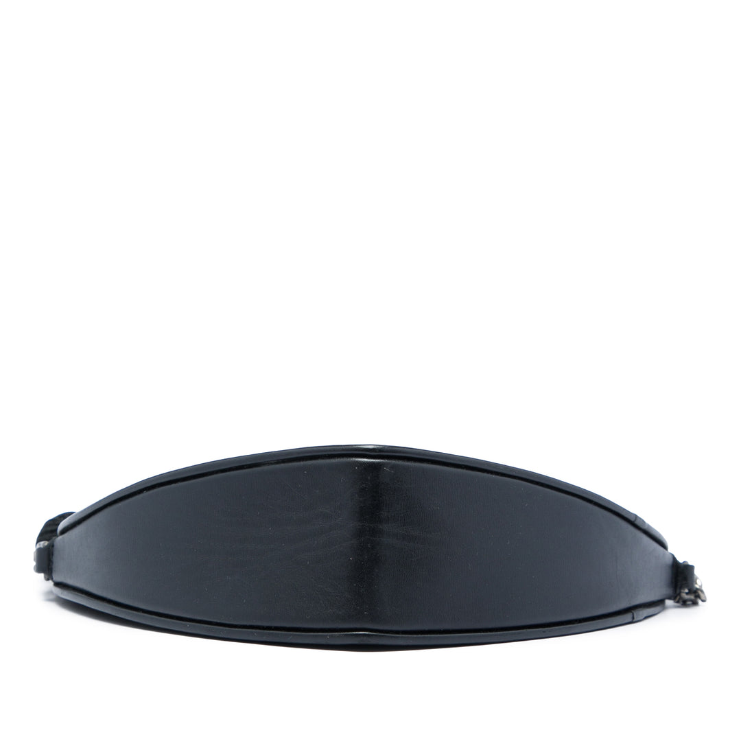 Saint Laurent Cuir Monogram Heart Pompon Sac porté croisé