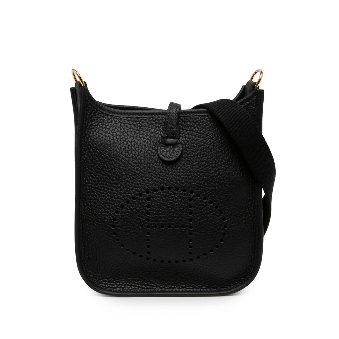 Hermès Sac bandoulière Evelyne 16 Clémence TPM Noir – vue principale – GABY PARIS