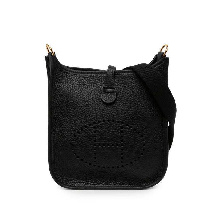Hermès Sac bandoulière Evelyne 16 Clémence TPM Noir – vue principale – GABY PARIS