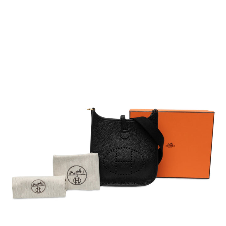 Hermès Sac bandoulière Evelyne 16 Clémence TPM Noir – vue 6 – GABY PARIS