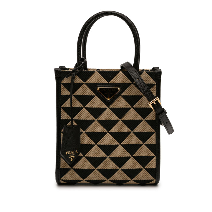 Prada Mini brodé Jacquard Symbole Triangolo Sac