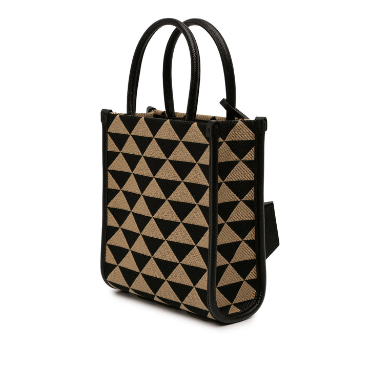 Prada Mini brodé Jacquard Symbole Triangolo Sac