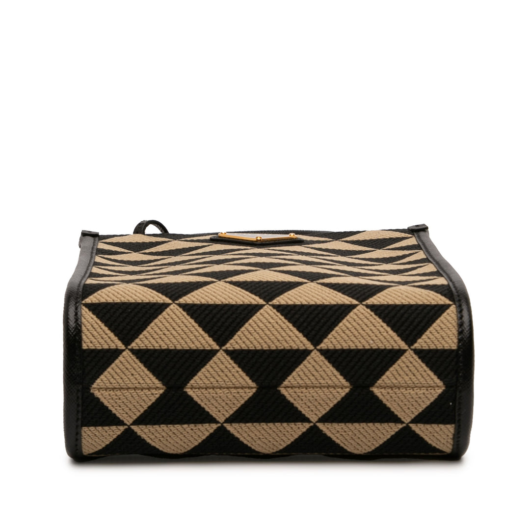 Prada Mini brodé Jacquard Symbole Triangolo Sac
