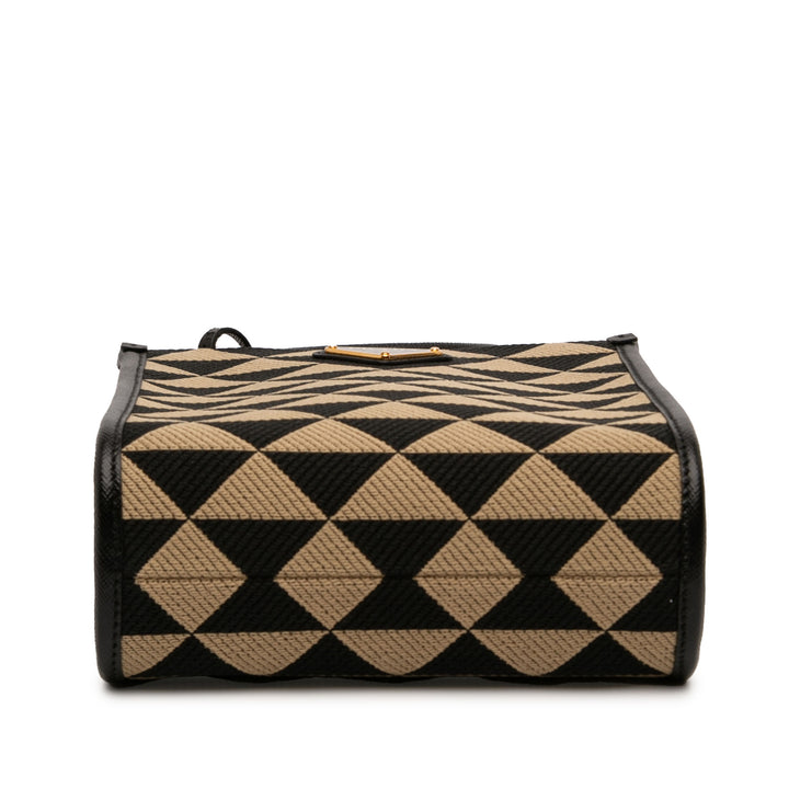 Prada Mini brodé Jacquard Symbole Triangolo Sac