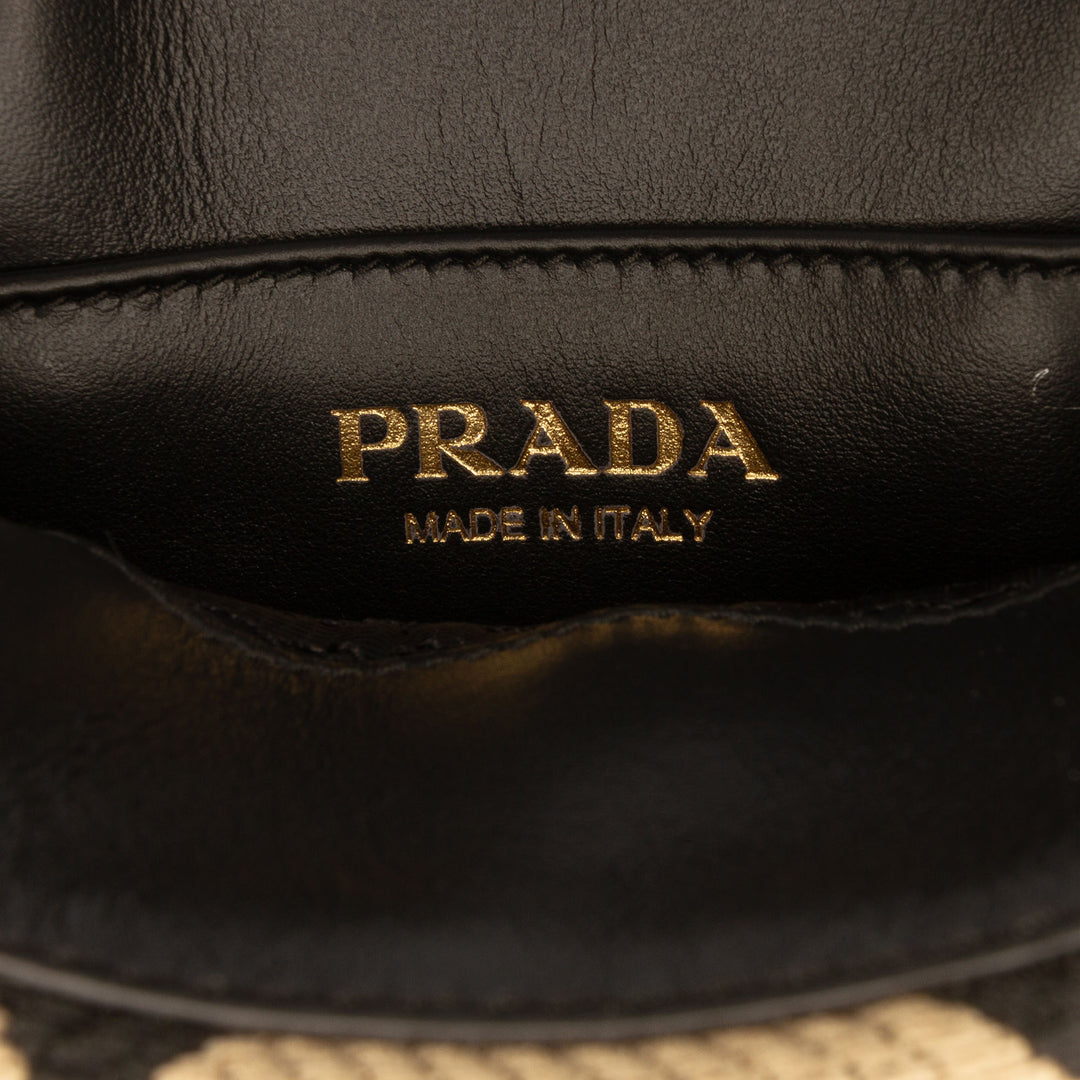 Prada Mini brodé Jacquard Symbole Triangolo Sac