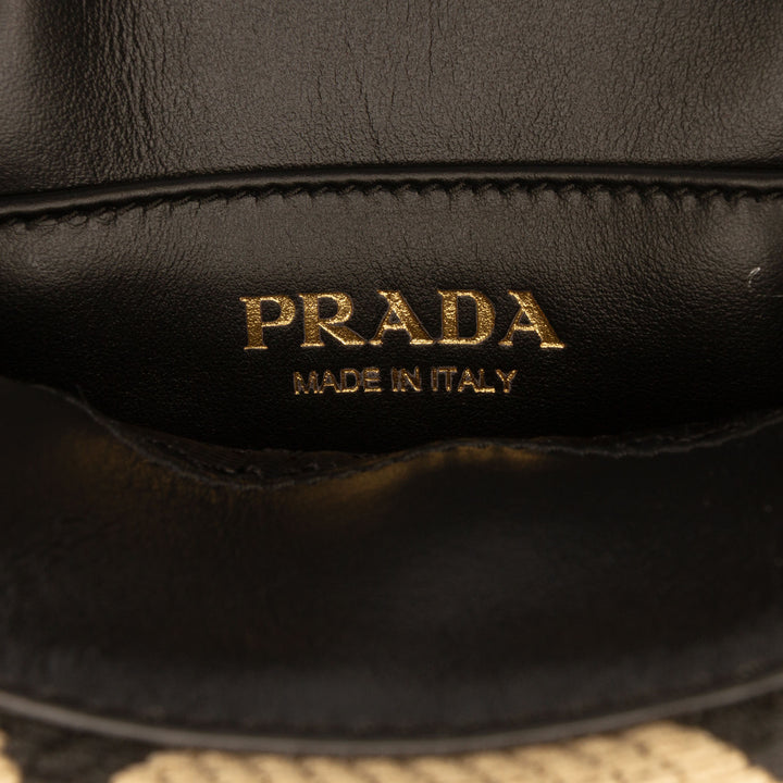 Prada Mini brodé Jacquard Symbole Triangolo Sac