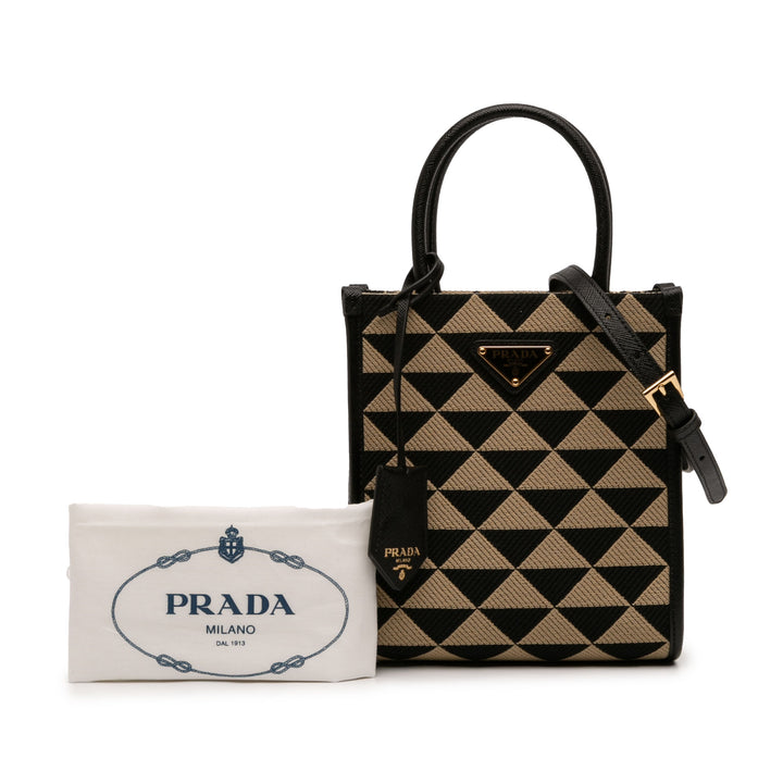 Prada Mini brodé Jacquard Symbole Triangolo Sac