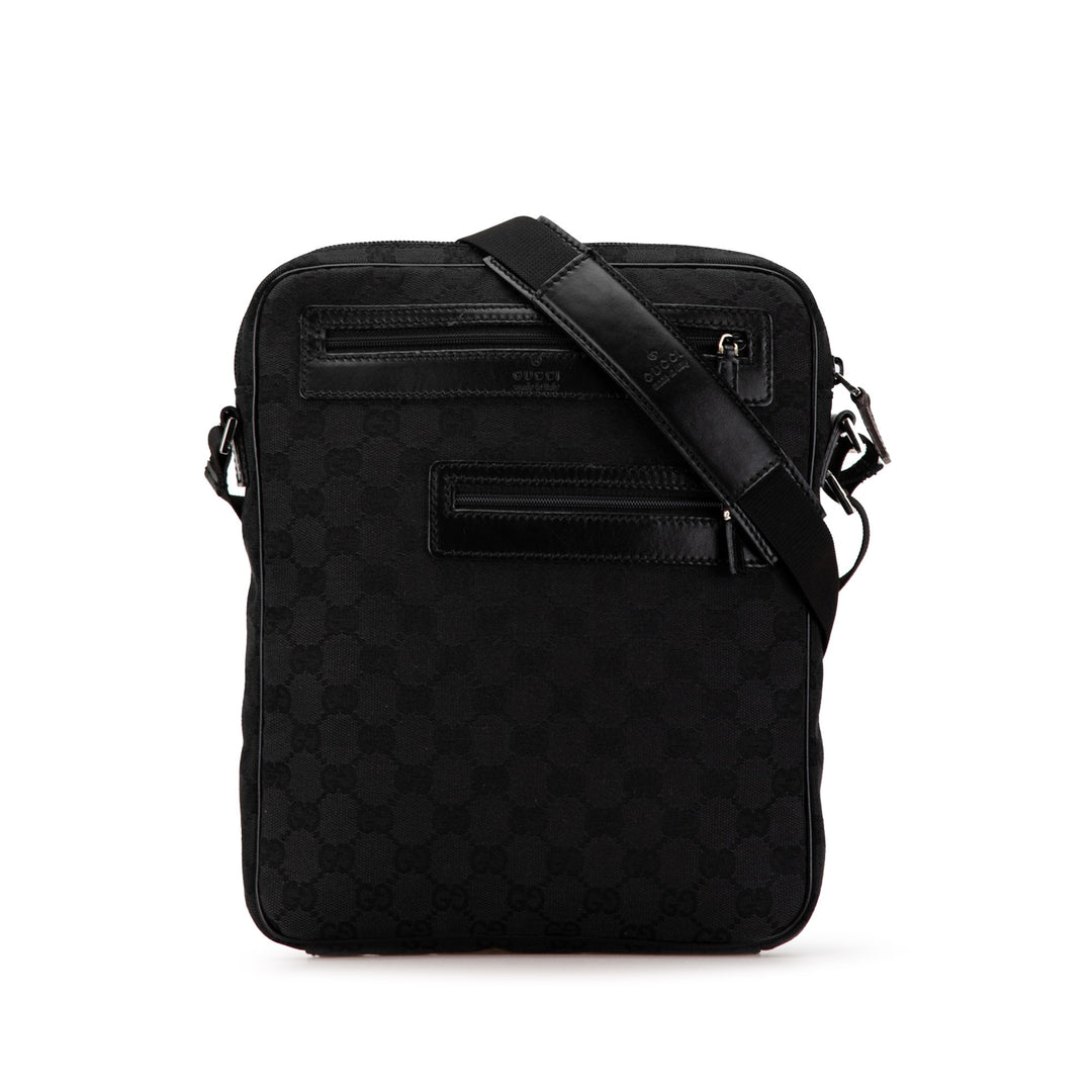 Gucci GG Canvas Crossbody Black - GABY PARIS