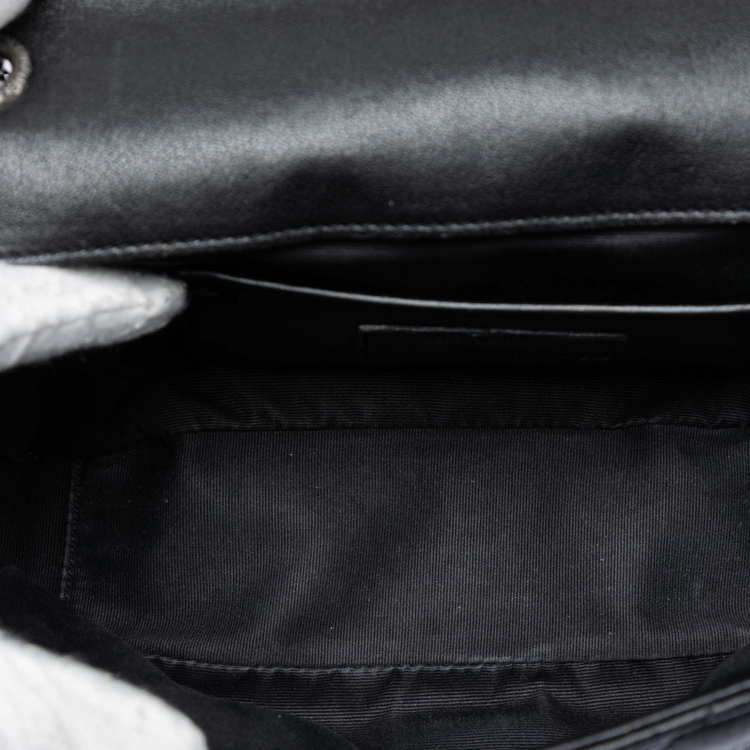 Saint Laurent Medium Sheepskin Triquilt Monogram College Sac