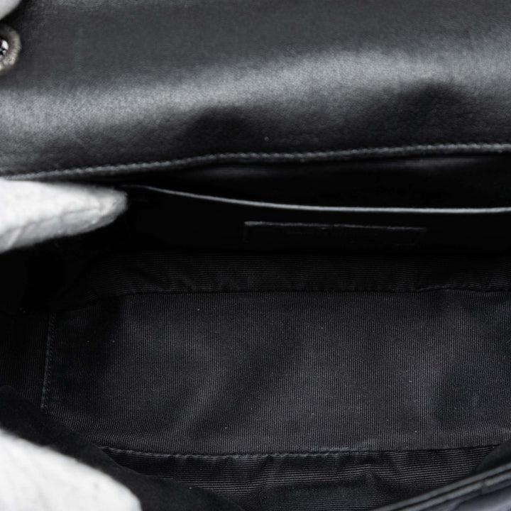 Saint Laurent Medium Sheepskin Triquilt Monogram College Sac