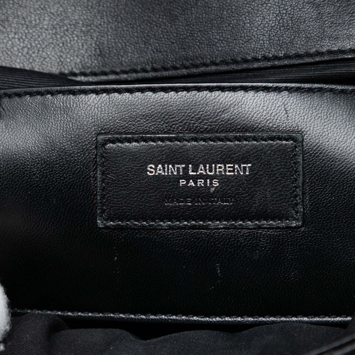 Saint Laurent Medium Sheepskin Triquilt Monogram College Sac