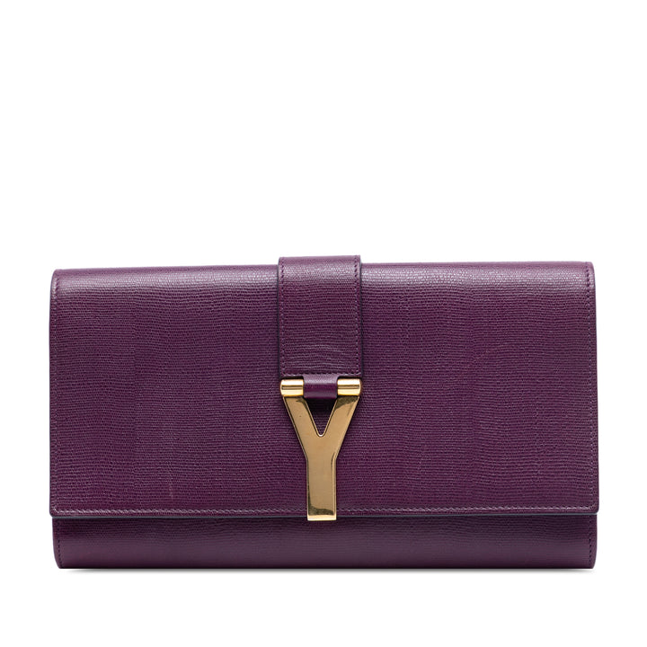 Saint Laurent Textured Cuir Chyc Ligne Pochette