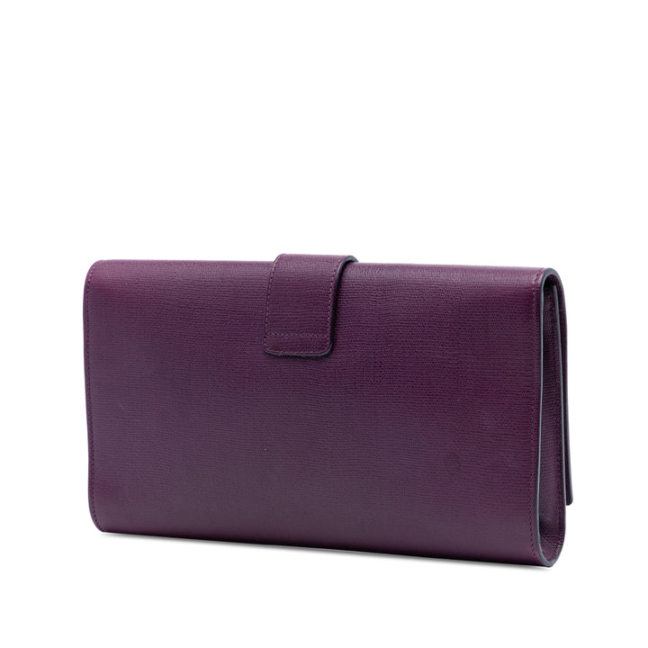 Saint Laurent Textured Cuir Chyc Ligne Pochette