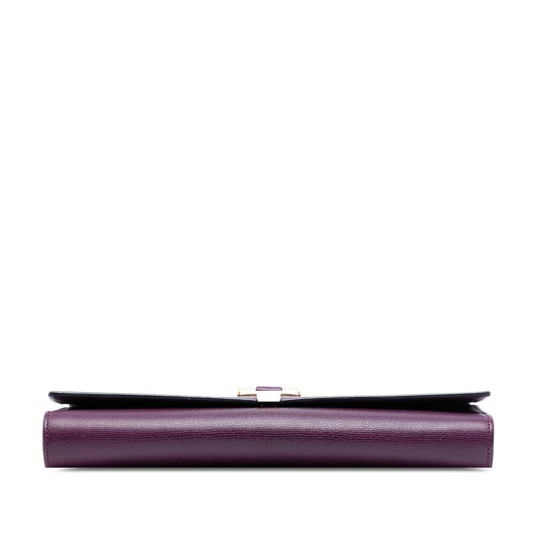 Saint Laurent Textured Cuir Chyc Ligne Pochette