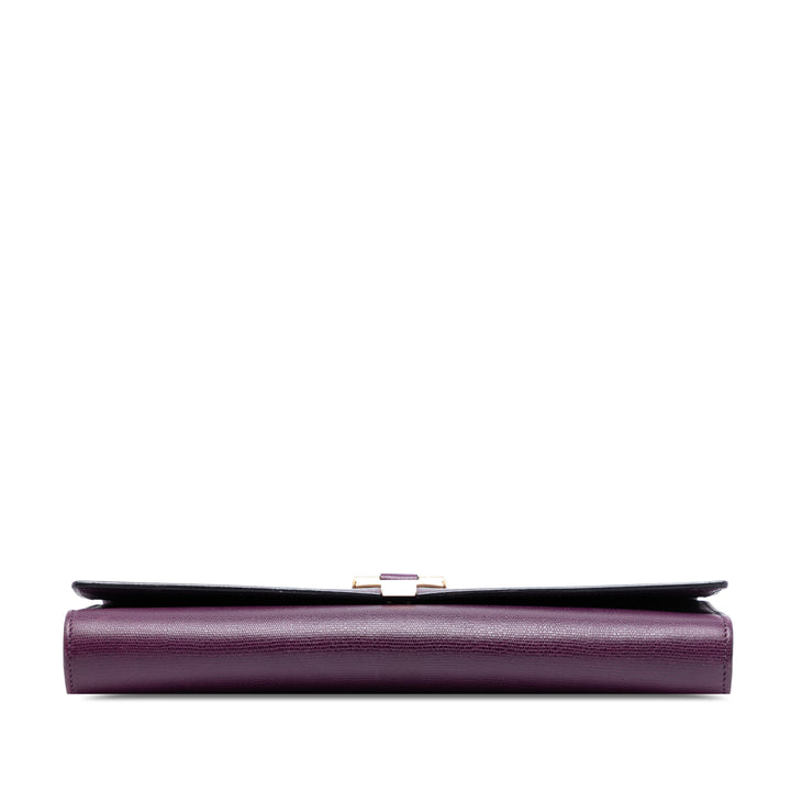 Saint Laurent Textured Cuir Chyc Ligne Pochette