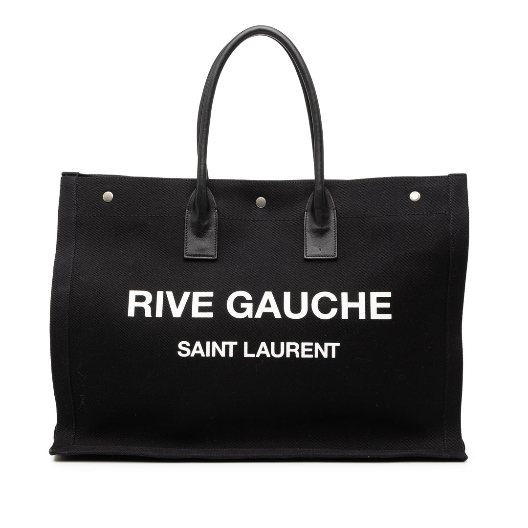 Saint Laurent Large Toile Rive Gauche Cabas