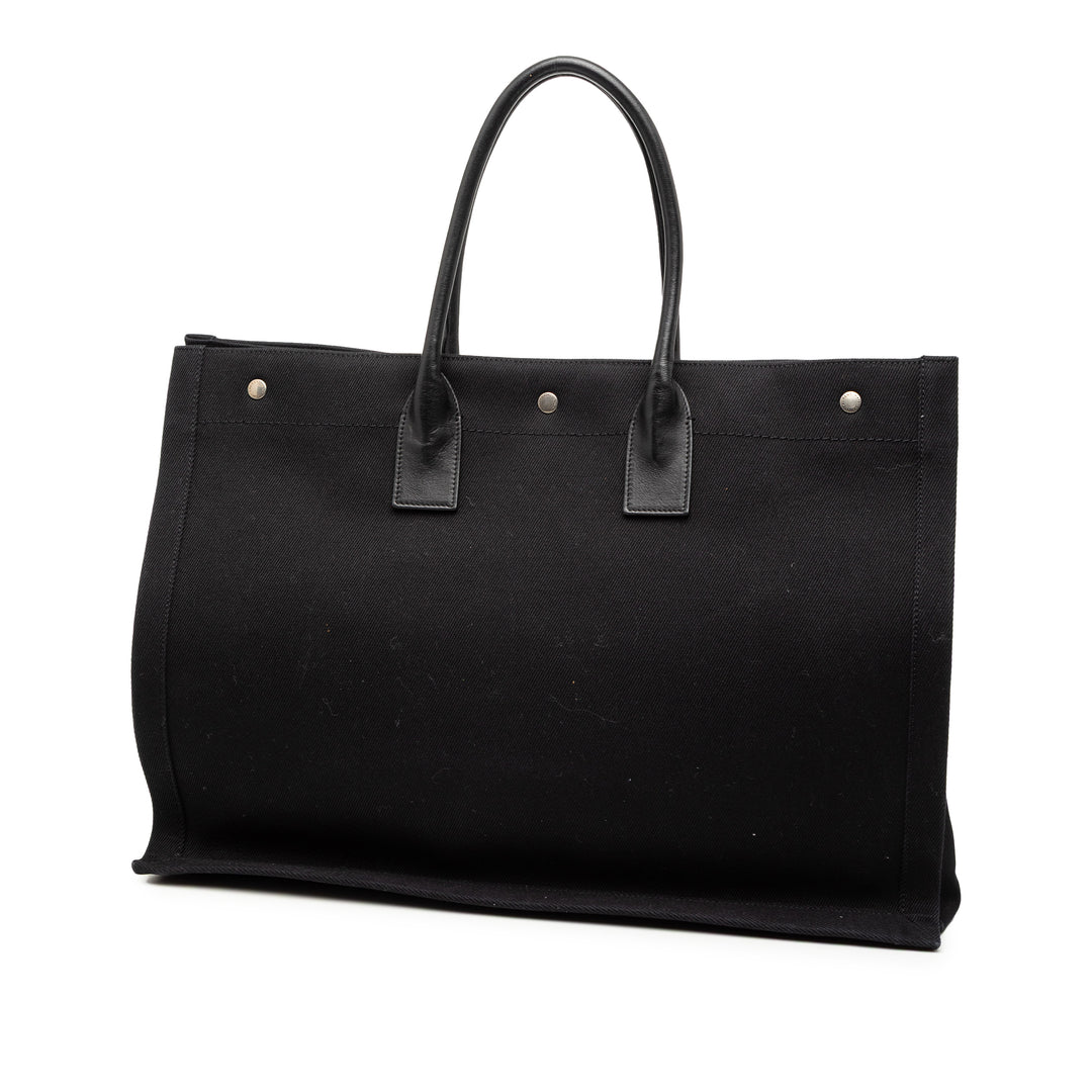 Saint Laurent Large Toile Rive Gauche Cabas