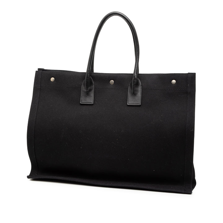Saint Laurent Large Toile Rive Gauche Cabas
