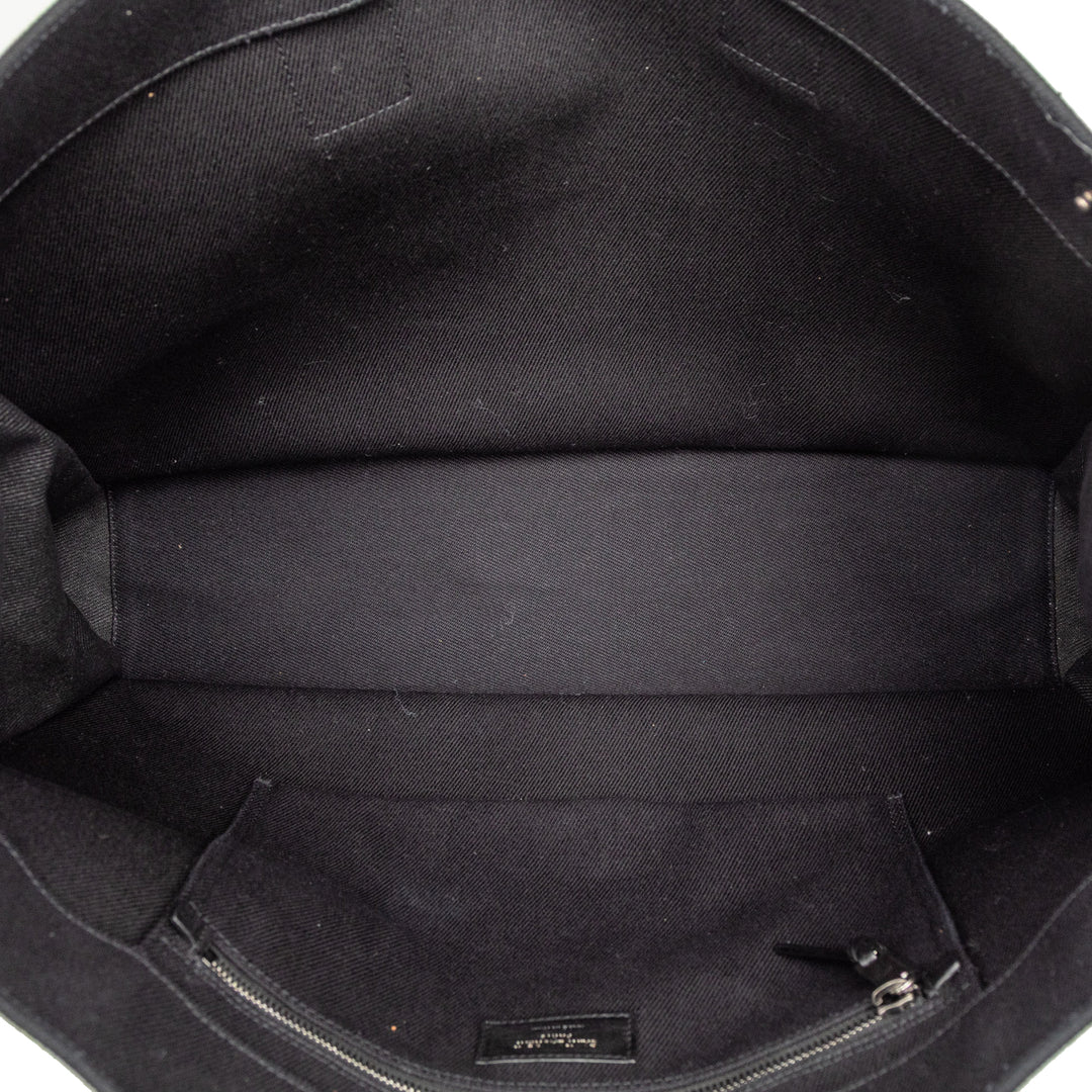 Saint Laurent Large Toile Rive Gauche Cabas