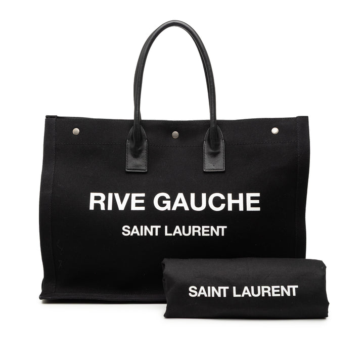 Saint Laurent Large Toile Rive Gauche Cabas