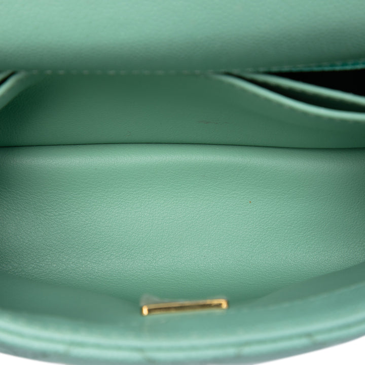 Chanel Extra Mini Matelassé Caviar Coco sac à anse supérieure
