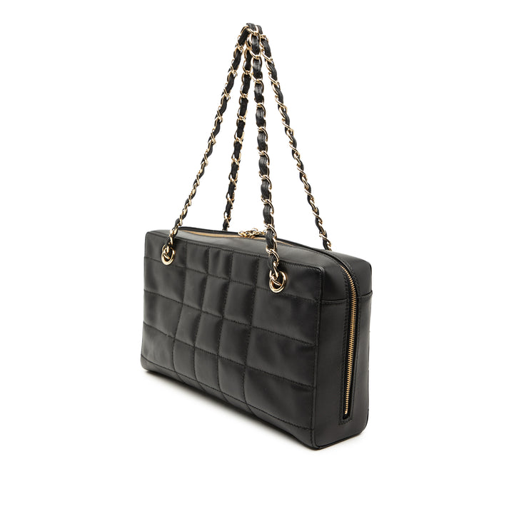 Chanel CC Choco Bar Cuir d’agneau Chain Sac bandoulière