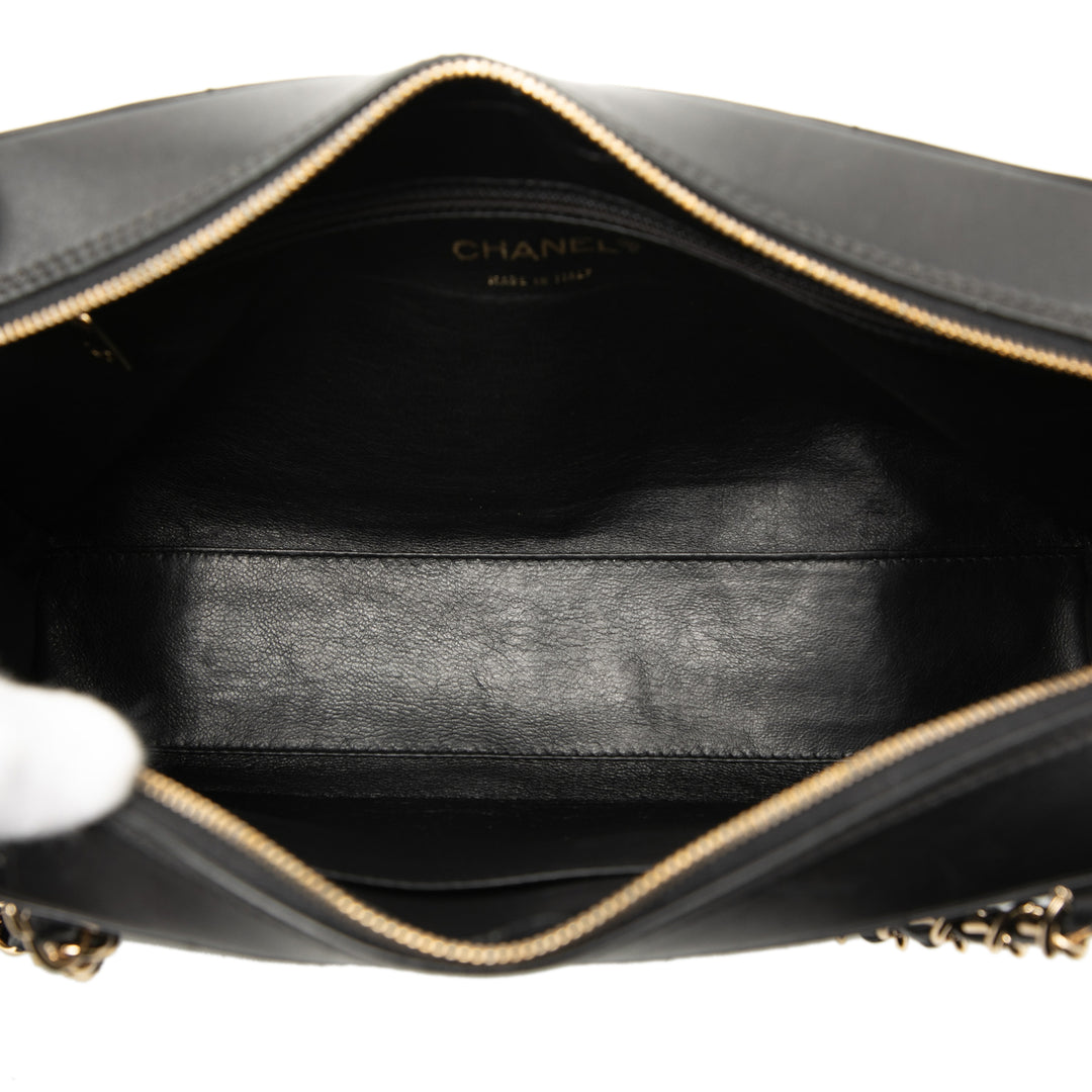 Chanel CC Choco Bar Cuir d’agneau Chain Sac bandoulière