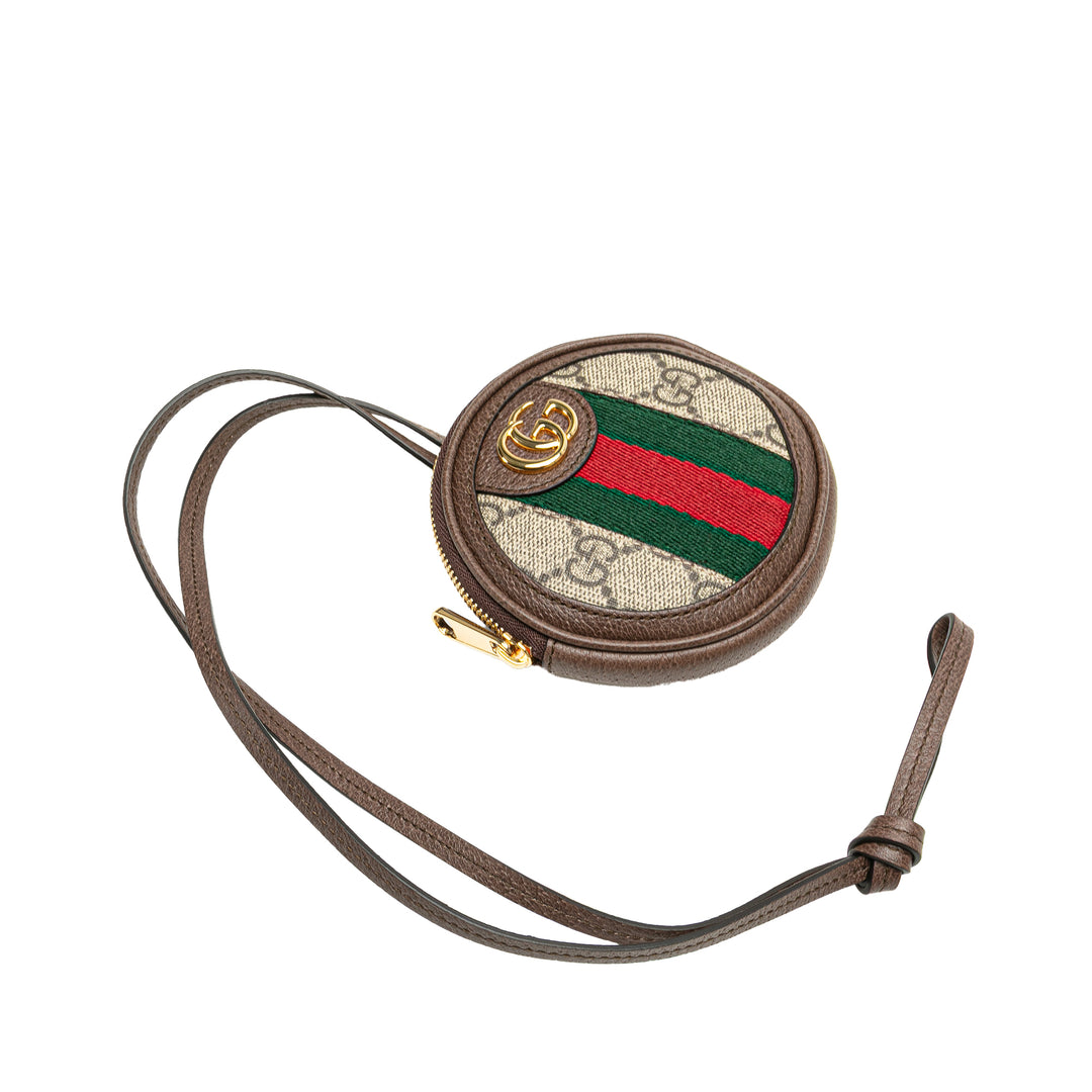 Gucci Mini GG Supreme Ophidia Rond Neck Pochette