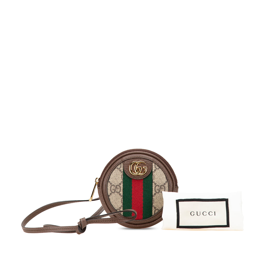Gucci Mini GG Supreme Ophidia Rond Neck Pochette