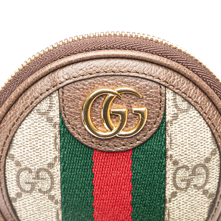 Gucci Mini GG Supreme Ophidia Rond Neck Pochette
