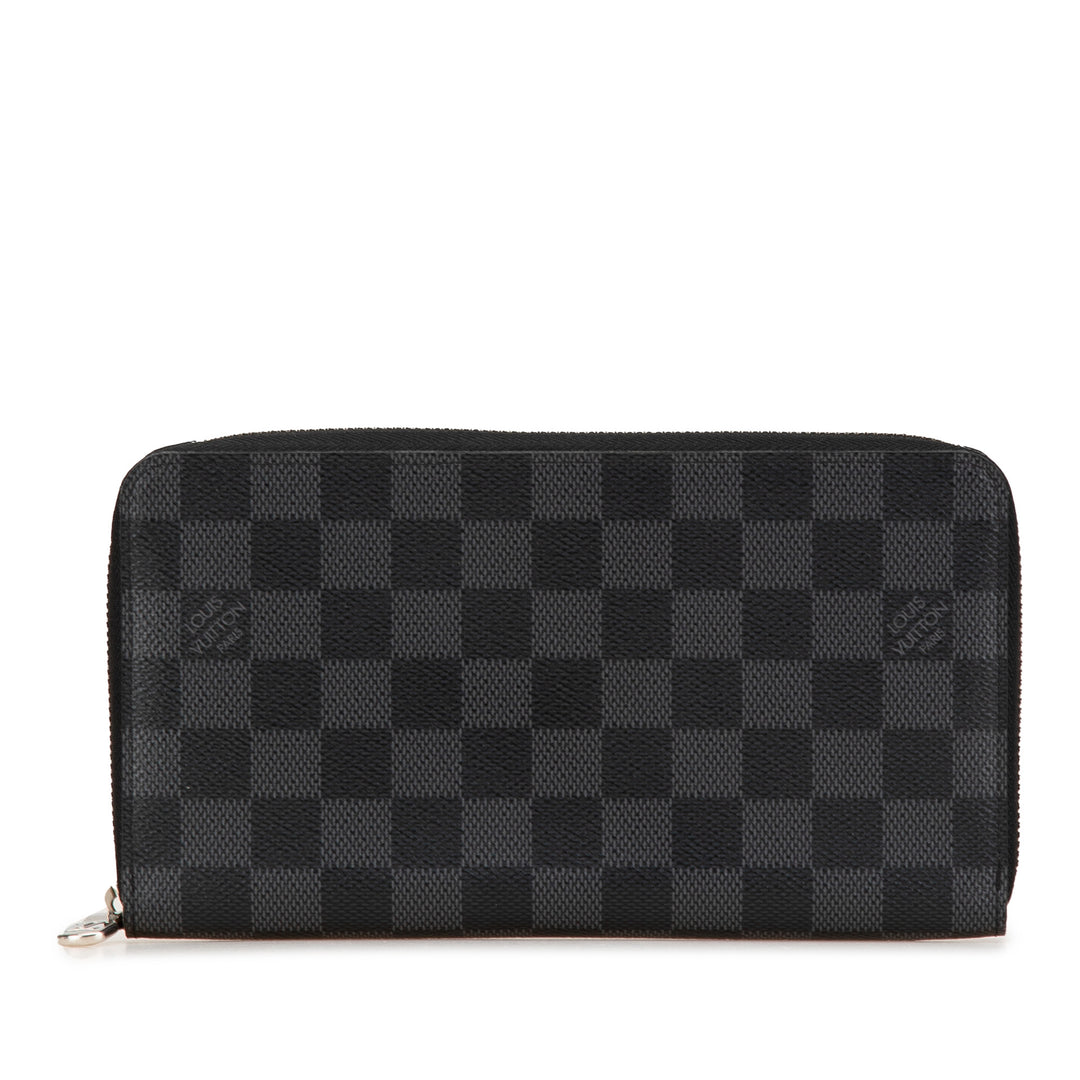 Damier Graphite Zippy Organizer Wallet Black - Gaby Paris