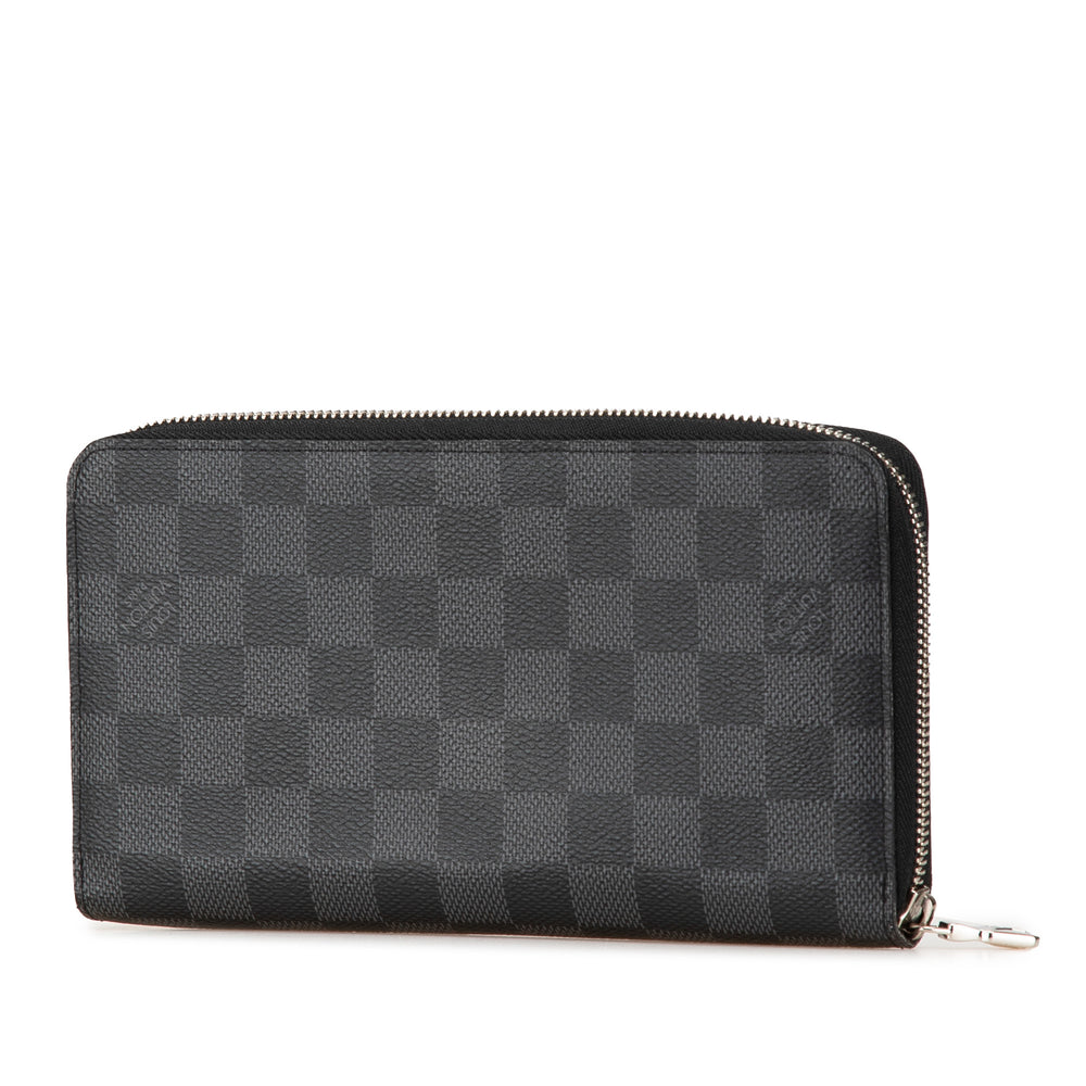 Damier Graphite Zippy Organizer Wallet Black - Gaby Paris