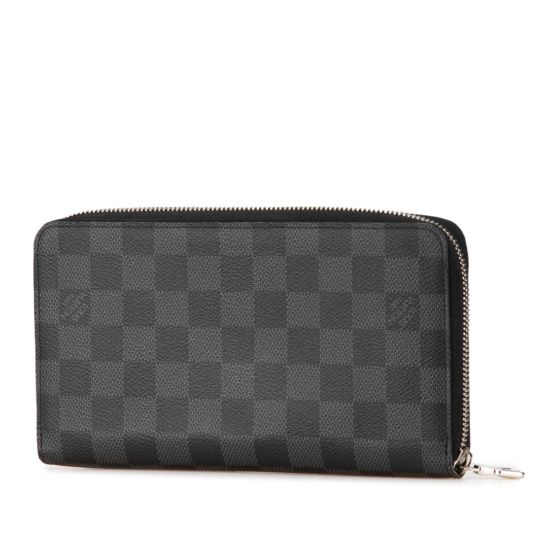 Damier Graphite Zippy Organizer Wallet Black - Gaby Paris