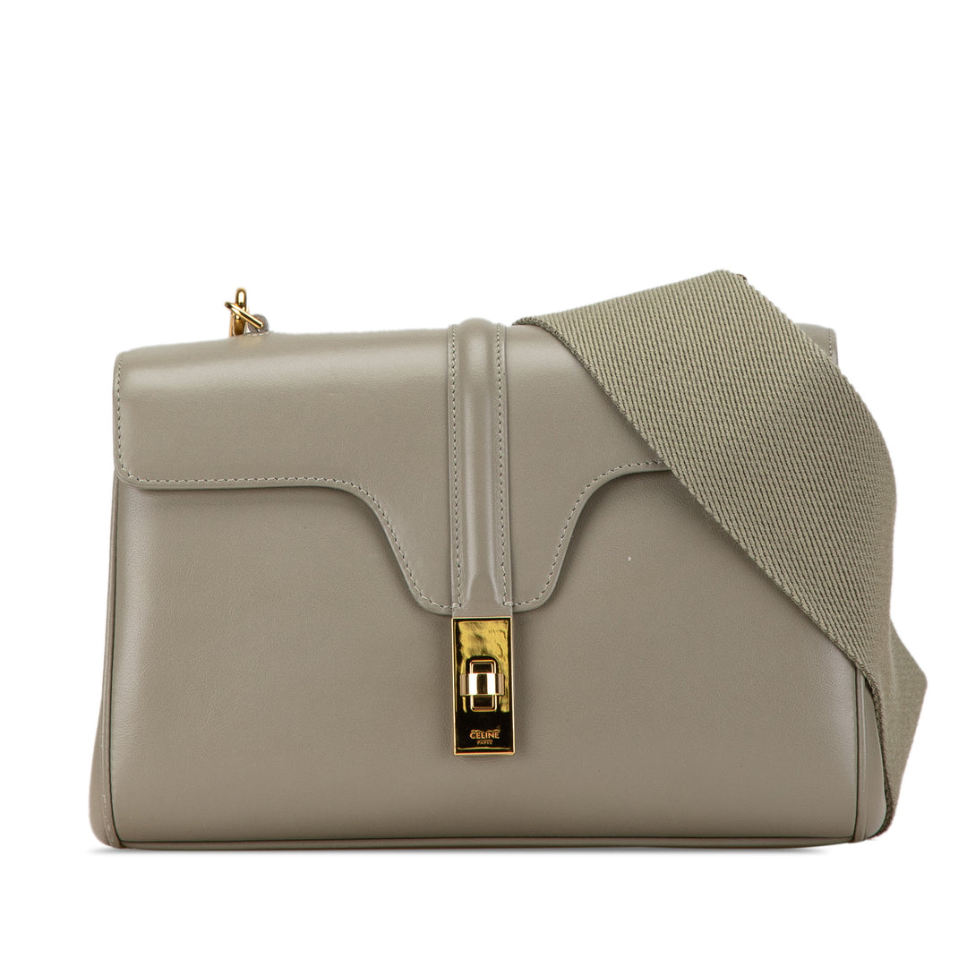Celine Teen Smooth Cuir de veau Soft 16 Sac porté croisé