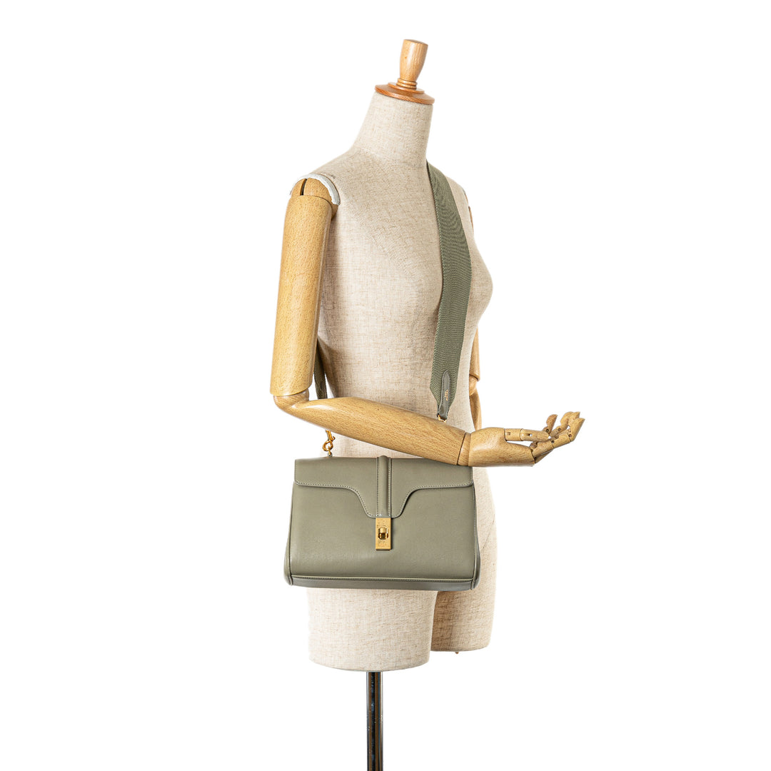 Celine Teen Smooth Cuir de veau Soft 16 Sac porté croisé