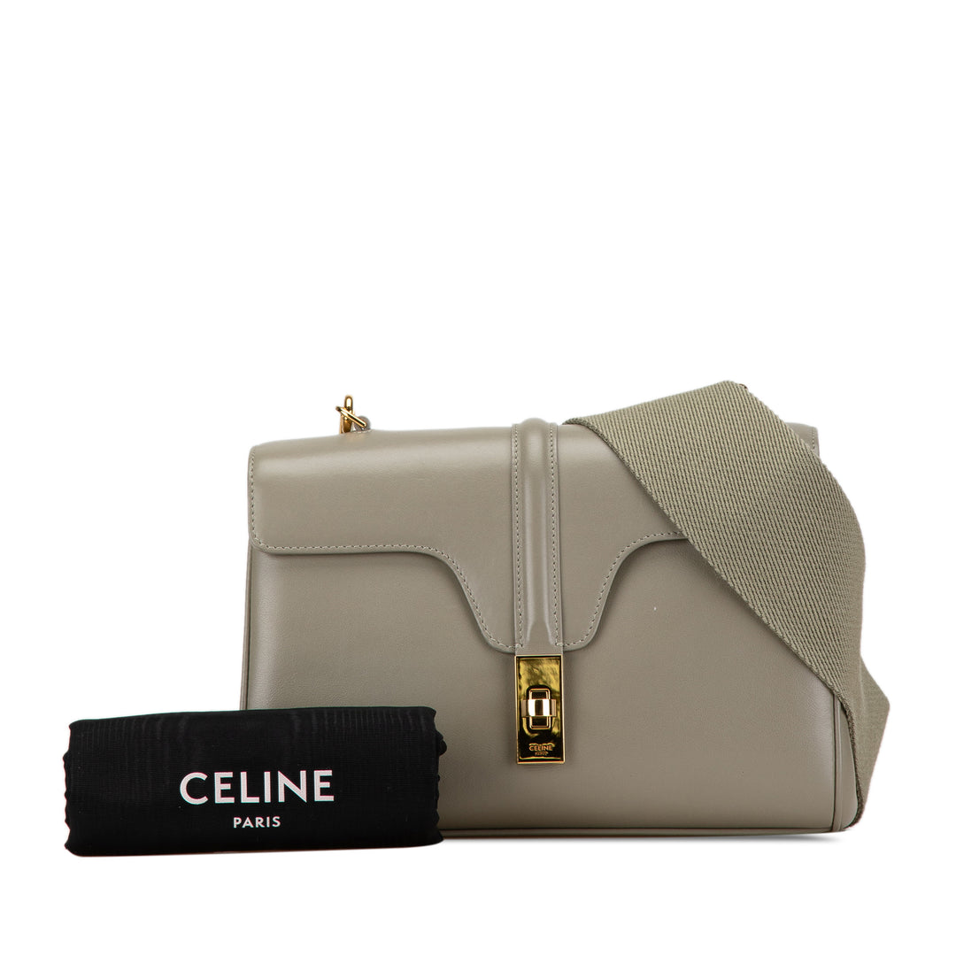 Celine Teen Smooth Cuir de veau Soft 16 Sac porté croisé