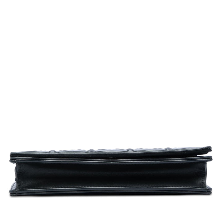 Dior Cuir de veau Cannage Diamond Lady Dior Wallet on Chain