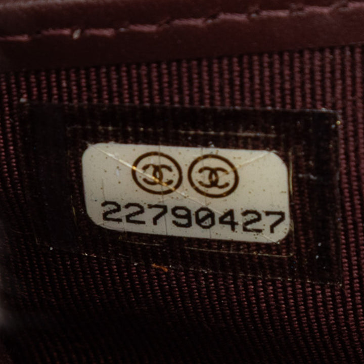 Chanel CC Matelassé Caviar Portefeuille long zippé